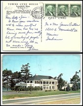 1959 US Postcard - Cambridge, Massachusetts to Marion, Indiana X15  - £2.36 GBP