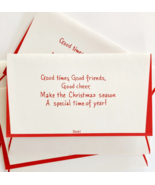 1970s Lot oF 4 Merry Christmas Sealable Vintage Greeting Cards Unused NO... - $367.78 MXN