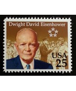 1990 25c Dwight David Eisenhower, Birth Scott 2513 Mint F/VF NH - $1.35 CAD
