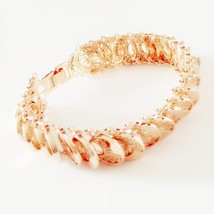 New Bracelet Trendy 585 Rose Gold Color Women Jewelry Fashion 20 CM Long Hand Ca - £18.44 GBP