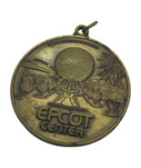 Vintage Pendant 1982 Epcot Center Medallion Walt Disney World 80s Embossed - £19.41 GBP