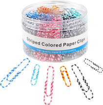 Paper Clips 400 PCS, Metal Coated Paperclips, Paper Clips Assorted Sizes Medium - £11.39 GBP