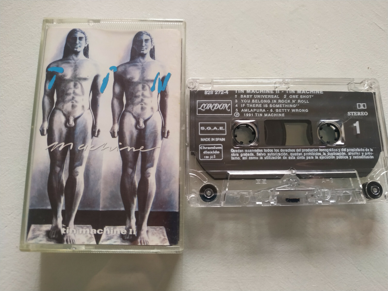 DAVID BOWIE Tin Machine II Cassette Ruban CBS 1991 Chromo Espagne Edition Am Item image 4