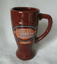 g52 Harley Davidson Motorcycles Coffee Mug Cup 1903 Coffee Stein Tall Brown - £14.70 GBP