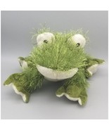 Ganz Webkinz plush fluffy Green Frog 8&quot; Plush animal Stuffed Toy NO Code - $12.89 CAD