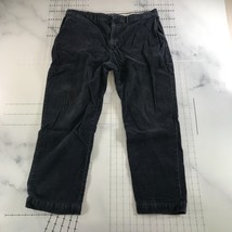Polo Ralph Lauren Corduroy Pants Mens 38x30 Navy Blue Straight Leg Cotton - $26.81