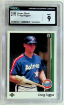 Craig Biggio 1989 Upper Deck #273 Baseball Card - MINT 9 - $12.19