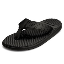 Mio Marino Men Flip Flop Thong Slip On Sandals Extrovert Dotted US 10M Black - £7.79 GBP