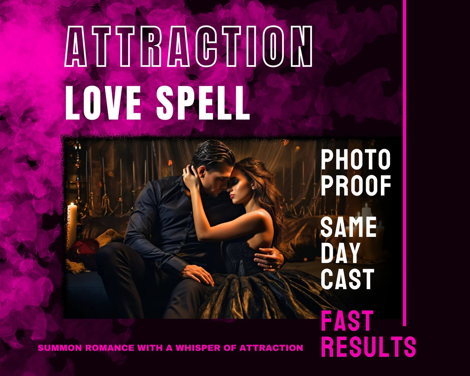 Attraction Love Spell Same Day Cast, Love bind Obsession Cast, Fast Casting - £283.81 GBP