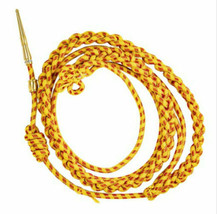 VIETNAM SILK GOLD &amp; RED NEW SHOULDER CORD AIGUILLETTES WITH BRASS PIN - ... - £15.67 GBP