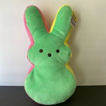 NEW PEEPS 17” Green, Yellow, Pink, Purple Bunny Plush - £21.07 GBP