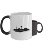 Toronto Skyline silhouette,  Heat Sensitive Color Changing Coffee Mug, M... - £19.91 GBP