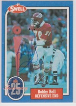 Bobby Bell Signed Autographed 1988 Swell HOF Greats Football Card - Kansas City  - £11.78 GBP
