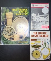 Lot Of Three Vintage Basket Weaving Craft Instruction Books Boy Scouts - £17.27 GBP