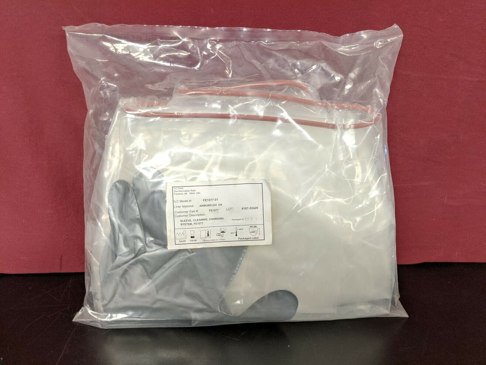ILC Dover FE1077-01 Armorflex 104 Flexible Enclosure Cleaning Sleeve 616... - $85.50