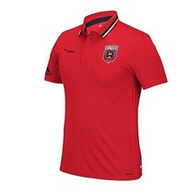 Adidas Men&#39;s D.C. United Sideline Team Color Short Sleeve Polo Shirt, Red, Small - £27.68 GBP