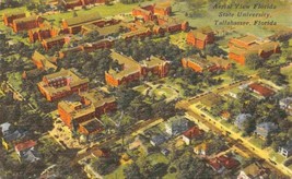 Florida State University Aerial View Tallahassee FL 1950 linen postcard - £5.16 GBP