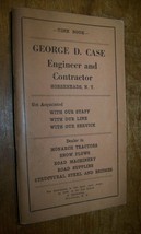 1925 ANTIQUE GEORGE CASE HORSEHEADS NY ADVERTISING TIME BOOK TRACTOR MAC... - $26.72
