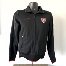 Nike USA Women’s Soccer Team Black Zip Up Warm Up Jacket Size Medium #56323 - £35.60 GBP