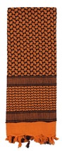 Orange Rotcho Shemagh Heavyweight Tactical Desert Keffiyeh Scarf Cotton ... - $351.48 MXN