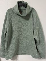 Women's The American Outdoorsman Quilted Mock Sweatshirt Size XL Green P... - $18.00