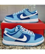 NEW Nike Dunk Low Retro QS Argon Blue Flash Men&#39;s Shoes Size 10 DM0121-400 - $3,015.37 MXN