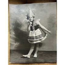 Vintage B&amp;W Photo Little Girls Dance Costume Dutch Girl Carol Wagoner 19... - $443.88 MXN
