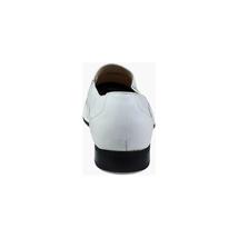 Stacy Adams Templin Bike Toe Loafer Shoes White  24507-100 image 2
