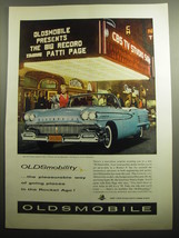 1958 Oldsmobile Dynamic 88 Car Ad - The Big Record Starring Patti Page - £14.78 GBP