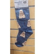 Happy Tails Cocker Spaniel Socks Pet Lovers One Size Fit Most - $12.82