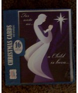 BRAND NEW NEVER OPENED Box of 16 Merry Christmas Cards, 16 Envelopes, NEW - $13.46 CAD