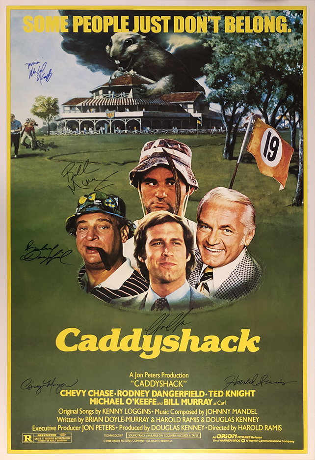 Caddyshack Signed Movie Poster  - $180.00