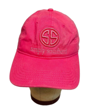 Simply Southern Logo Baseball Hat Pink Adjustable Cap Preppy Mom Barbiec... - $8.76