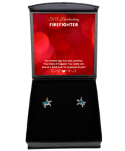 Firefighter New Job Promotion Earrings Birthday Gifts - Turtle Ear Rings  - £40.14 GBP