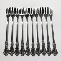 (10) Oneida Distinction HH Kennett Square Stainless 6&quot; Cocktail Seafood FORKS - £19.38 GBP
