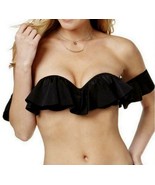 Raisins Women Dharma Off The Shoulder Push Up Black Bikini Top (Large) - £10.16 GBP