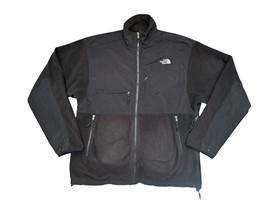 North Face Vintage 1990s Denali Full Zip Polartec Fleece Black Jacket Me... - $42.75