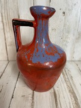 Vtg Blue Glazed Stoneware Pitcher Jug Crock Pottery&quot;Project Needs Paint ... - €20,80 EUR