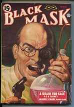 Black Mask 03/1944-POPULAR-MAD DOCTOR-CHAMPION-HARD Boiled PULP-B FISCHER-fn+ - £149.39 GBP