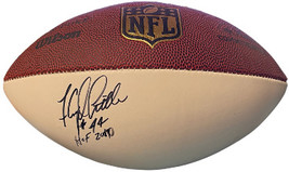 Floyd Little signed Wilson NFL Duke White Panel Football #44 HOF 2010 imperfect- - £60.10 GBP