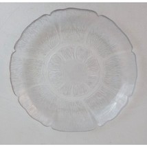 Vintage Plastic Floral Design Appetizer Saucer Plate 7.75&quot; Diameter - $183.41 MXN