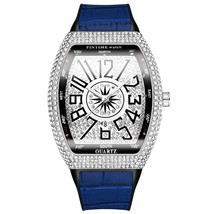 Women Iced Out Watch Wristwatch for Girls Female Ladies Sports Watches Tonneau C - £40.01 GBP
