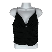 Zara Women&#39;s Black V-Neck Cami Crop Top Size Small - $28.05