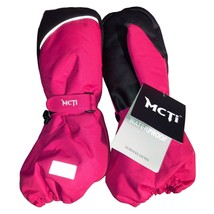 MCTi Kids Mittens Ages 12-16 KDS-19 One Pair Red &amp; Black - £9.93 GBP