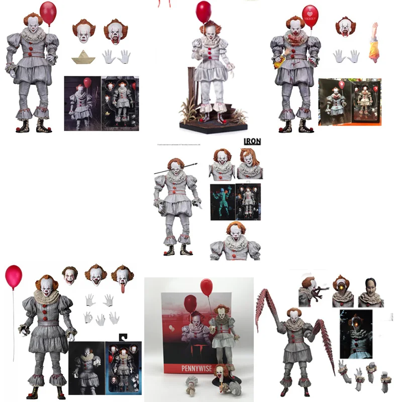 NECA Pennywise Figure Joker Figure Mask Dancing Clown Action Figure Pennywise - £28.54 GBP+