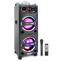 Pyle Portable Bluetooth PA Speaker System - 2000W Active powered Outdoor... - £358.27 GBP