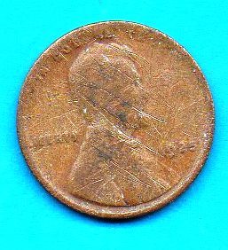 1925 Lincoln Wheat Penny - Circulated- Some Post Mint Damage - About Good - $0.01