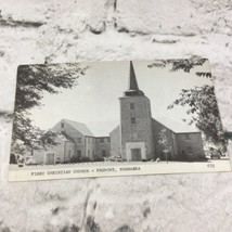 Vintage Real Picture Postcard First Christian Church Fremont Nebraska RPPC - $11.88