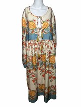 Gypsie Blu Womens XL Hippy Boho Dress Cottage Core Gypsy Bohemian - £20.68 GBP