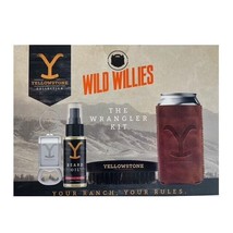 Yellowstone Wild Willies Beard Kit &quot;The Wrangler&quot; Beard Oil Brush Keychain - $16.82